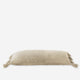 Braided Pom Pom Lumbar Pillow Sahara Tan