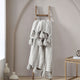 Braided Pom Pom Throw Cloud Gray