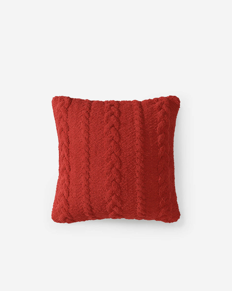 Braided Throw Pillow Rouge