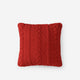 Braided Throw Pillow Rouge