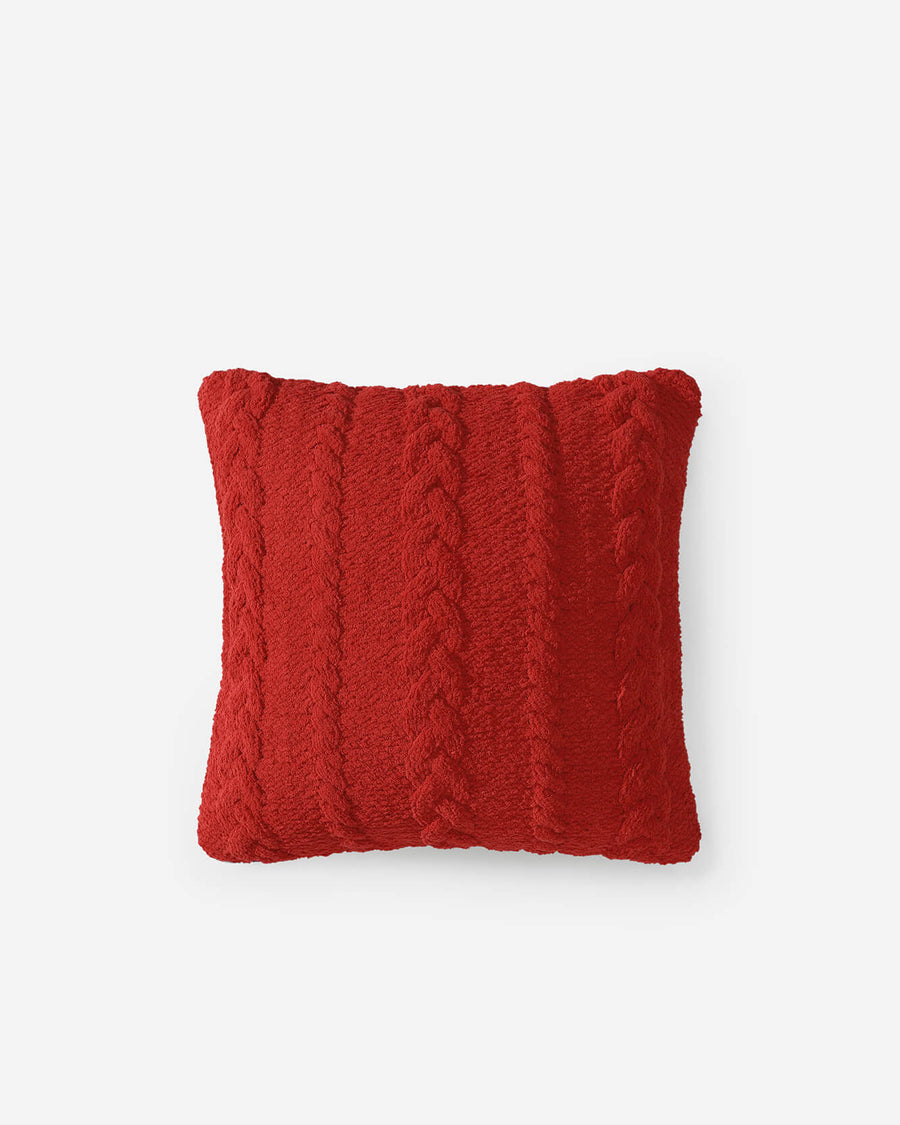 Braided Throw Pillow Rouge