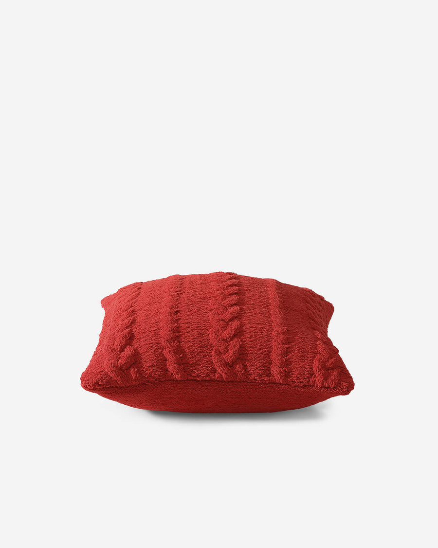 Braided Throw Pillow Rouge