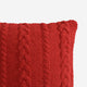 Braided Throw Pillow Rouge