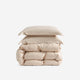 Premium Bamboo Bubble Comforter Bundle Blush