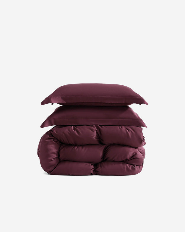 Premium Bamboo Bubble Comforter Bundle Fig
