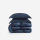 Premium Bamboo Bubble Comforter Bundle Midnight