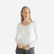 Butter Modal Long Sleeve Clear White