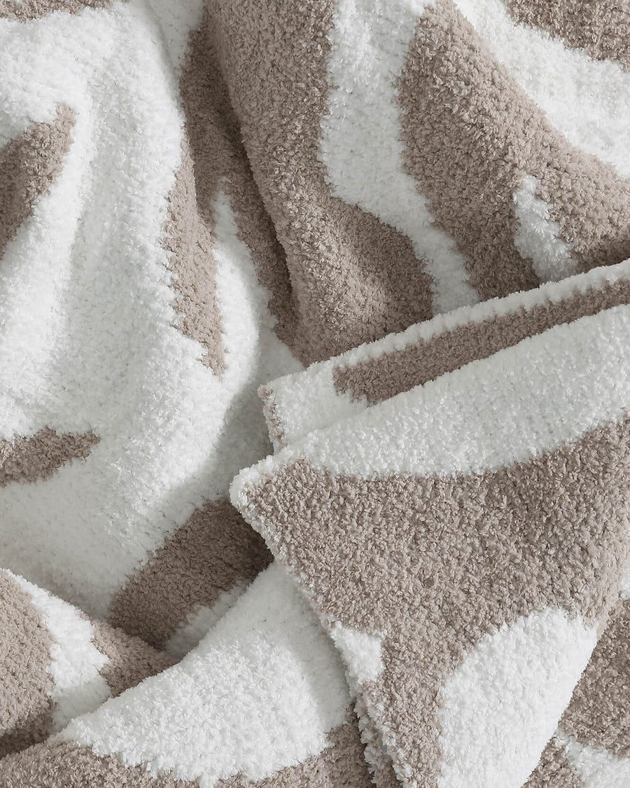 Sunday Citizen Casablanca Bed Blanket Taupe - Off White