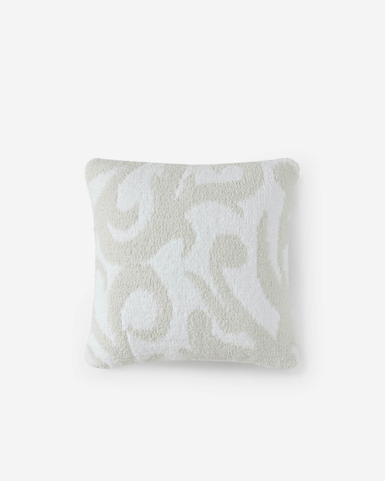 Casablanca Throw Pillow-Cloud Gray/Off White