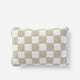 Checkerboard Mini Pillow Sahara Tan - Off White
