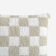 Checkerboard Throw Pillow Sahara Tan - Off White