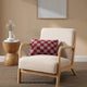 Checkerboard Mini Pillow Pomegranate - Rose