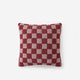 Checkerboard Throw Pillow Pomegranate - Rose