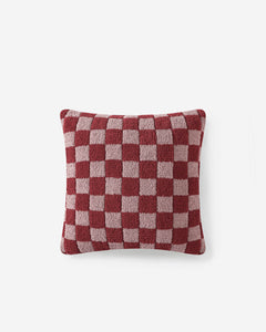 Checkerboard Throw Pillow Pomegranate - Rose