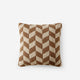 Chevron Throw Pillow Chestnut - Biscotti