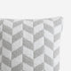 Chevron Throw Pillow Cloud Gray - Off White