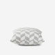 Chevron Throw Pillow Cloud Gray - Off White
