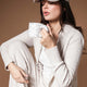 CloudCool Relaxed Open Front Cardigan Bone