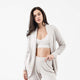 CloudCool Relaxed Open Front Cardigan Bone