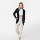 CloudCool Relaxed Open Front Cardigan Coal