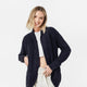 CloudCool Relaxed Open Front Cardigan Coal