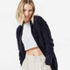 CloudCool Relaxed Open Front Cardigan Coal