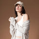 CloudCool Oversized Ribbed Buttoned Cardigan Bone
