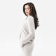 CloudCool Oversized Ribbed Buttoned Cardigan Bone