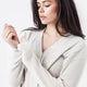 CloudCool Oversized Ribbed Buttoned Cardigan Bone