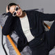 CloudCool Oversized Ribbed Buttoned Cardigan Coal