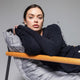 CloudCool Oversized Ribbed Buttoned Cardigan Coal