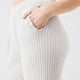 CloudCool Ribbed Relaxed Pants Bone