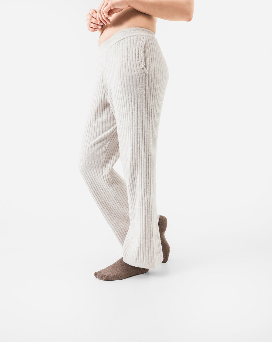 Cloud Cool Ribbed Relaxed Pants Bone