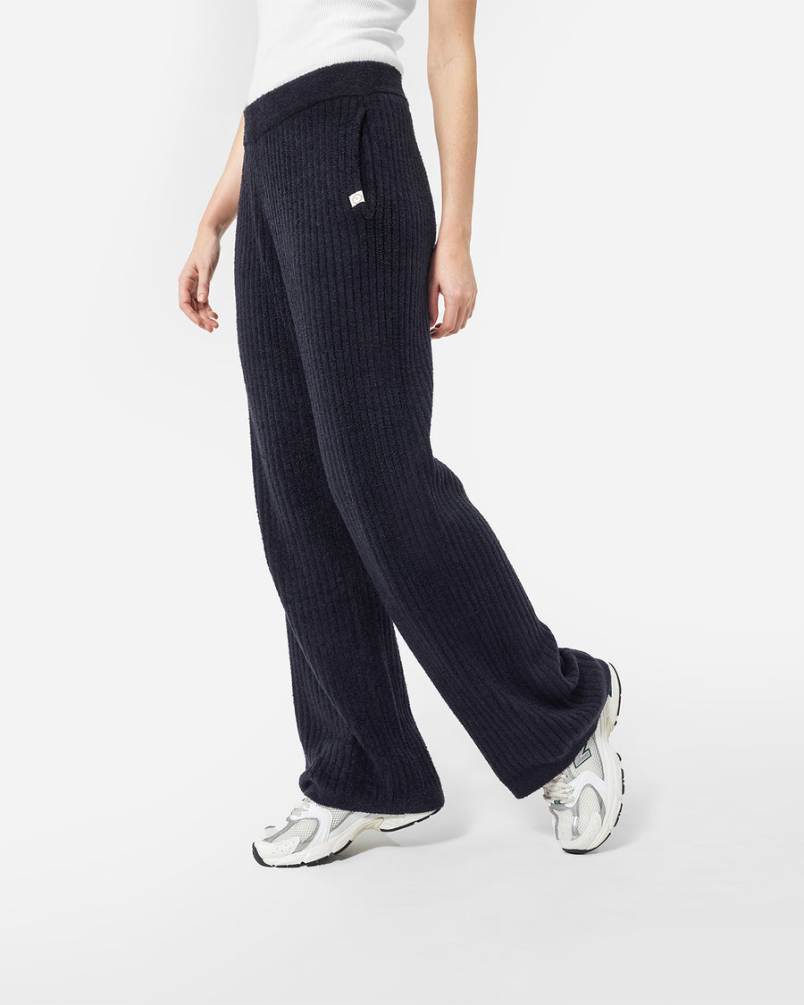 Cloud Cool Ribbed Relaxed Pants Coal