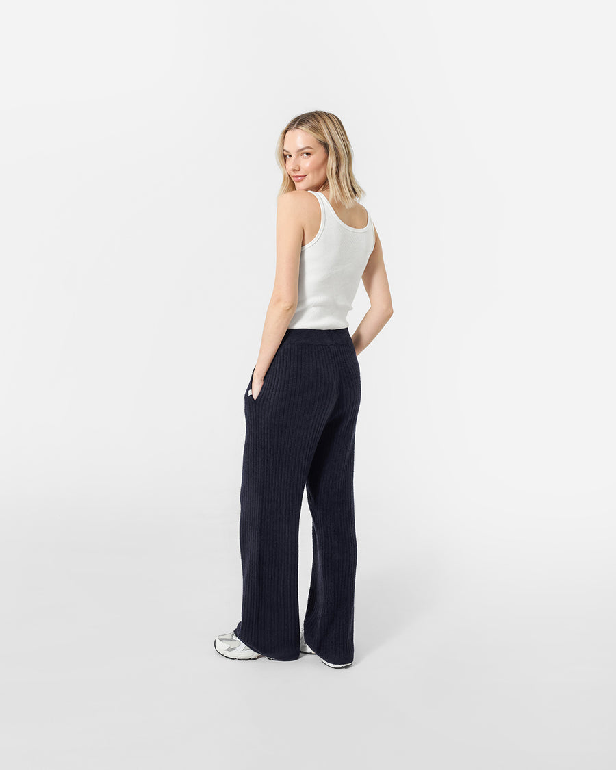 Cloud Cool Ribbed Relaxed Pants Coal