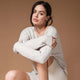 CloudCool V-Neck Pullover Bone