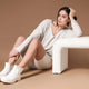 CloudCool V-Neck Pullover Bone
