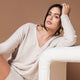 CloudCool V-Neck Pullover Bone