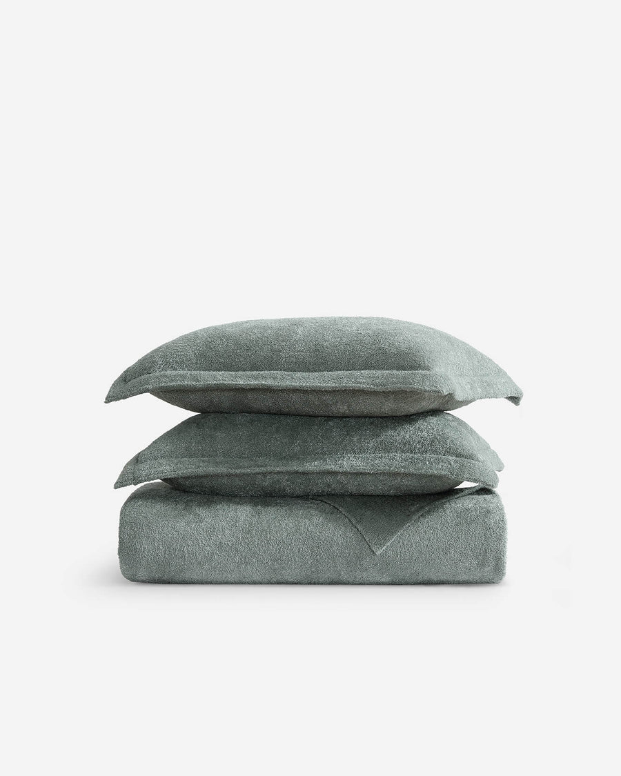 Sunday-Citizen_Cloud-Silque-Bed-Blanket-Bundle Slate Grey