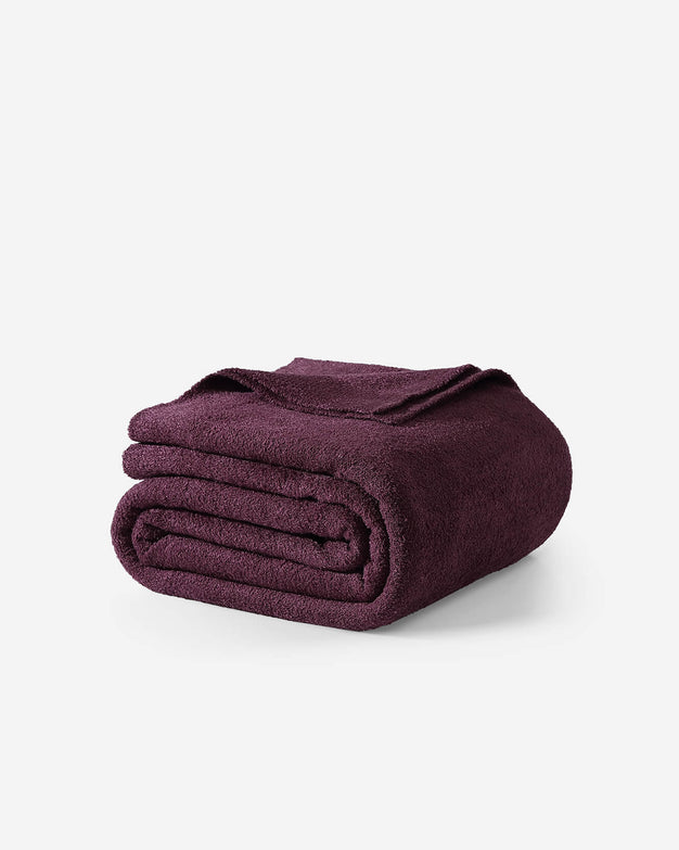 Sunday-Citizen_Cloud-Silque-Bed-Blanket Fig White - Fig