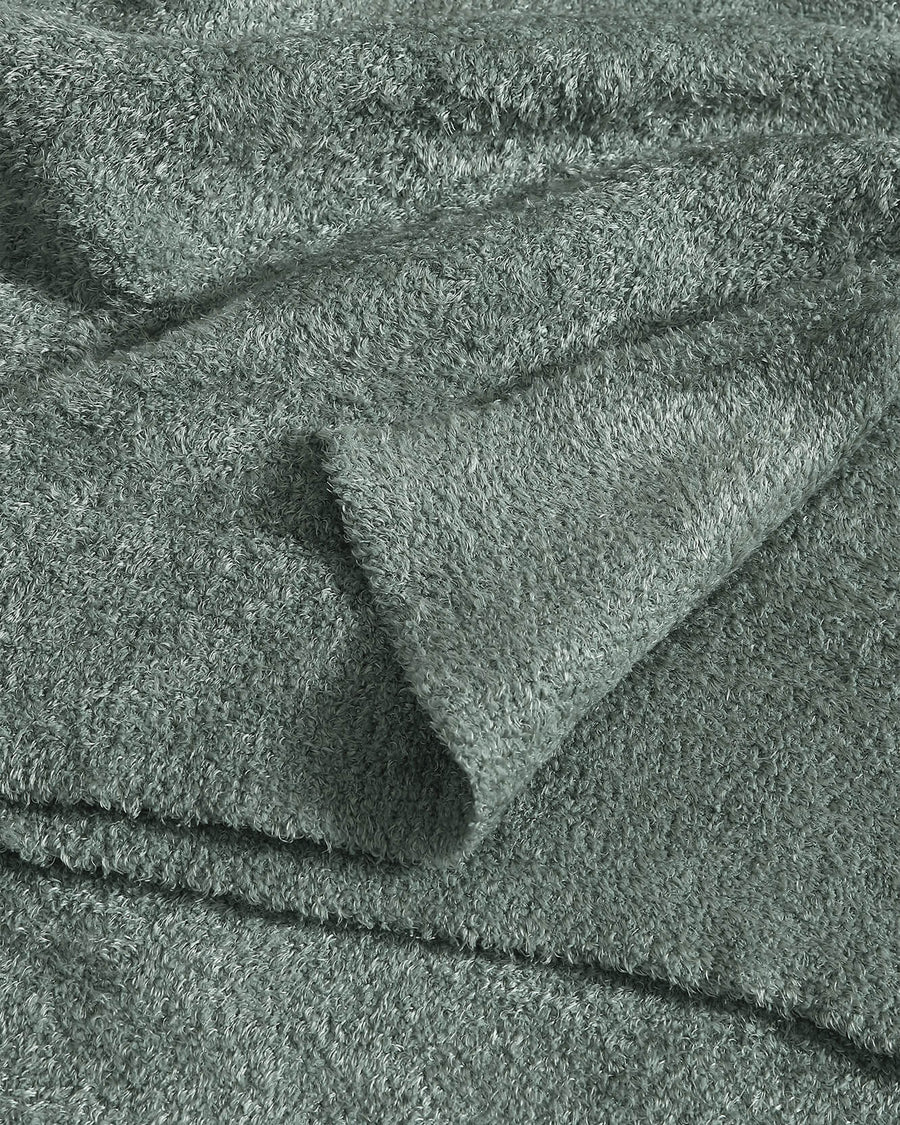 Sunday-Citizen_Cloud-Silque-Bed-Blanket Slate Grey