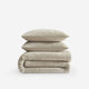 Cloud Silque Stitch Comforter Bundle Sandstone