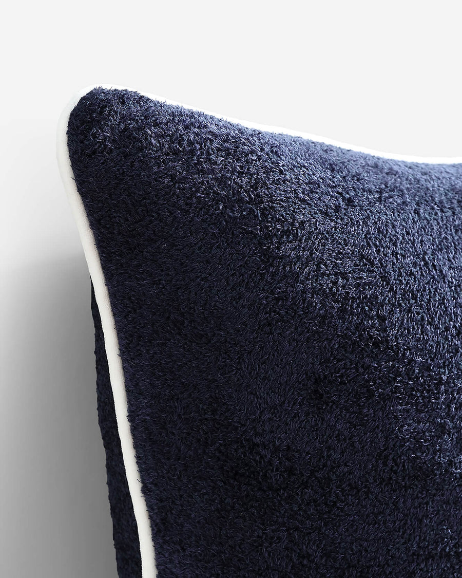 Sunday-Citizen_Cloud-Silque-Piping_Throw-Pillow Baritone Blue - Off White