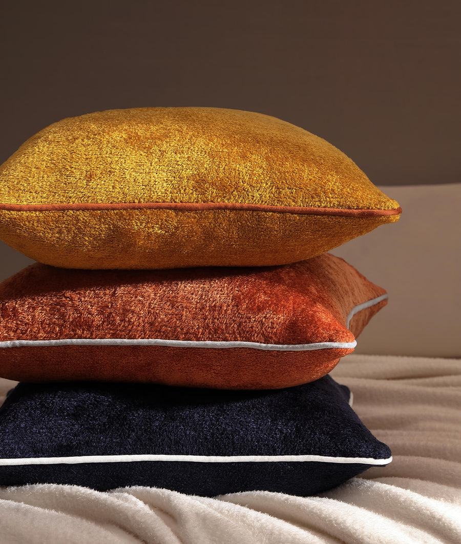 Sunday-Citizen_Cloud-Silque-Piping_Throw-Pillow Baritone Blue - Off White