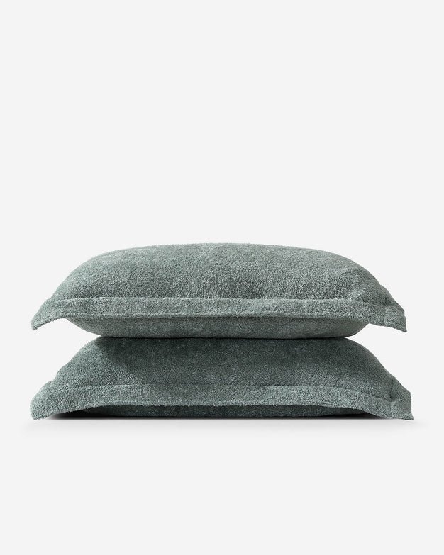 Sunday-Citizen_Cloud-Silque-Sham-Set Slate Grey