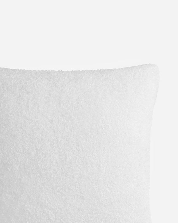 Cloud Silque Throw Pillow Clear White