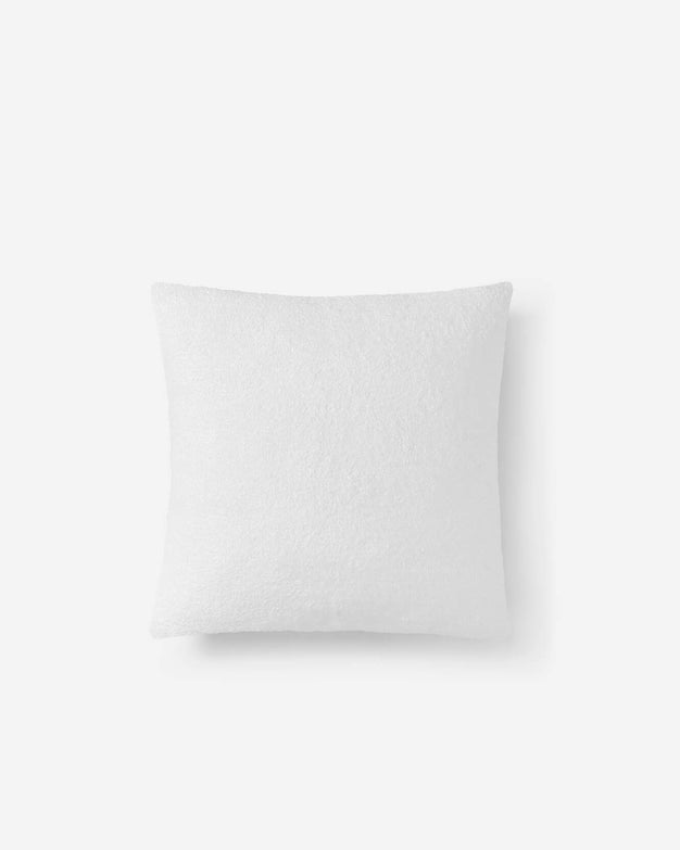Cloud Silque Throw Pillow Clear White