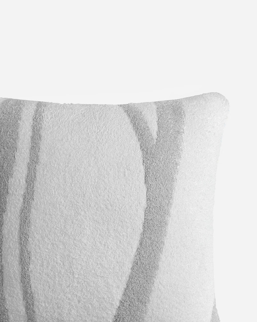 Cloud-Silque-Woodland_Throw-Pillow White - Pearl Grey