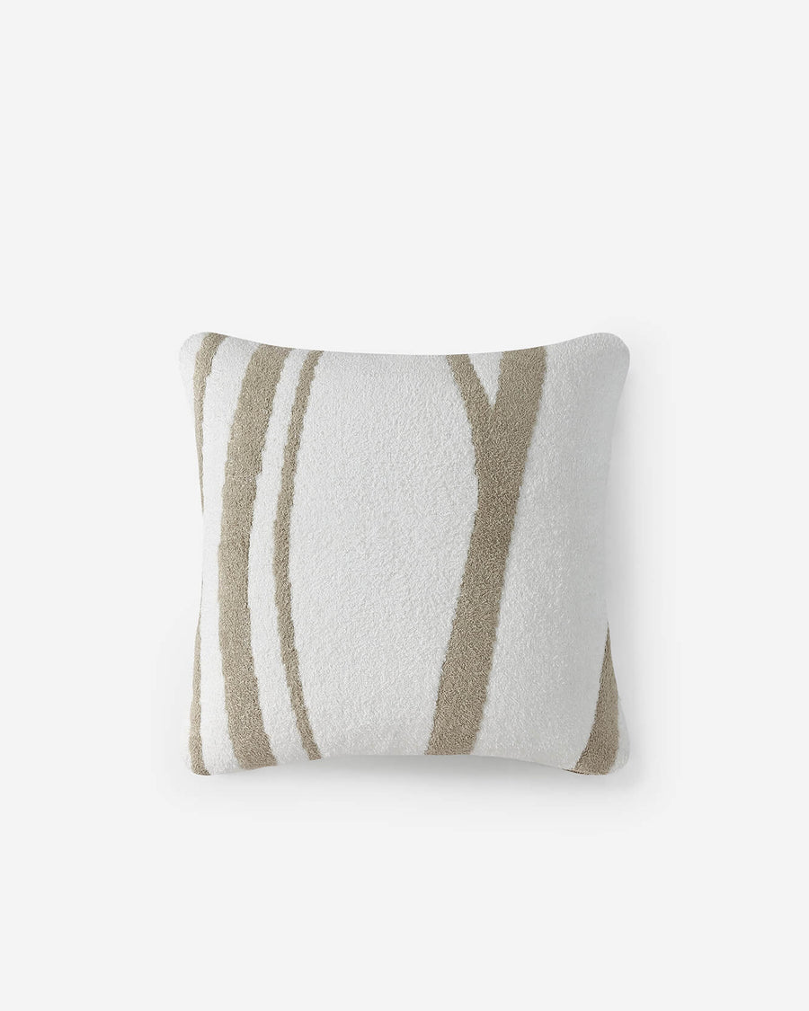 Cloud-Silque-Woodland_Throw-Pillow White - Sandstone