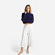 CloudCool Light Cropped Sweater Marine Blue